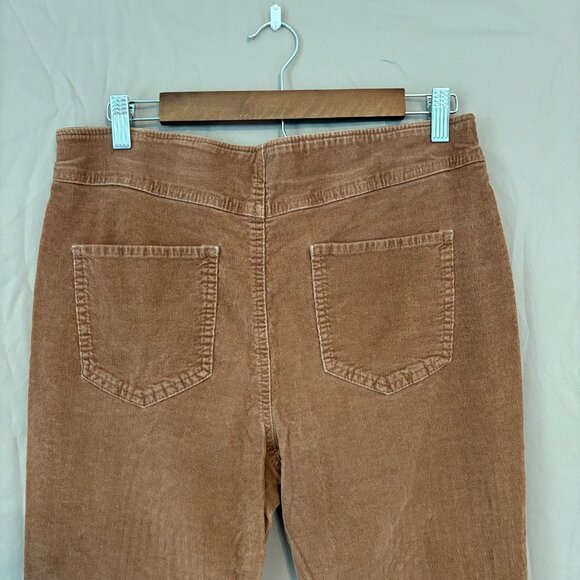 No Boundaries High Rise Burnt Orange Flare Bottom Corduroy Pants Junior's Large - Picture 3 of 6